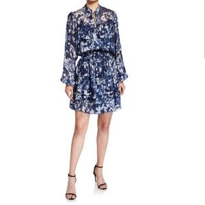 Shoshanna Blue and White Floral Mini Dress